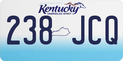 KY license plate 238JCQ
