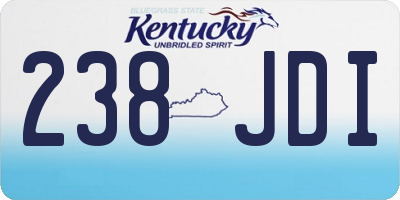 KY license plate 238JDI