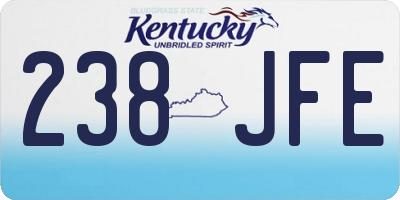KY license plate 238JFE