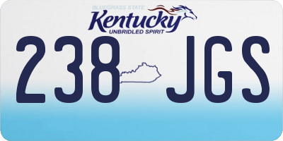 KY license plate 238JGS