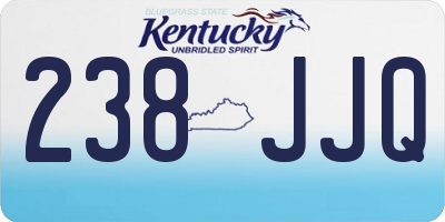 KY license plate 238JJQ