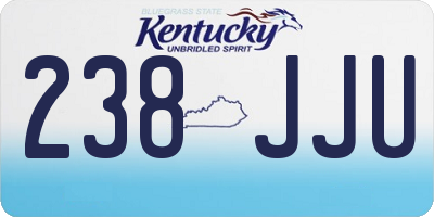 KY license plate 238JJU