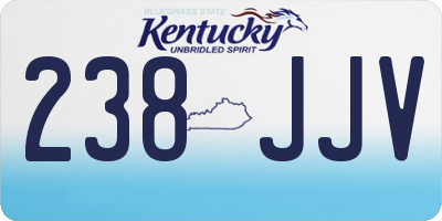 KY license plate 238JJV