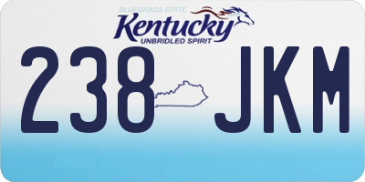 KY license plate 238JKM