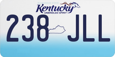 KY license plate 238JLL