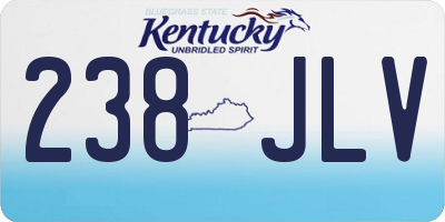 KY license plate 238JLV