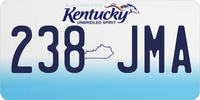 KY license plate 238JMA
