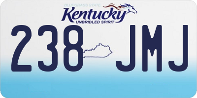 KY license plate 238JMJ