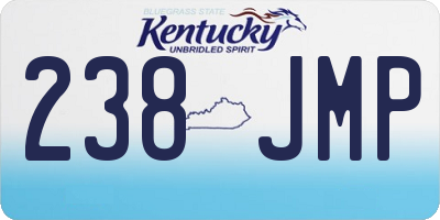 KY license plate 238JMP