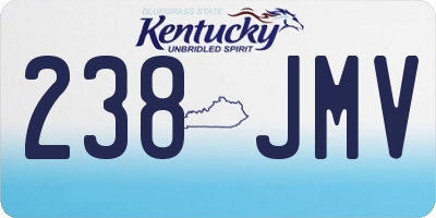 KY license plate 238JMV
