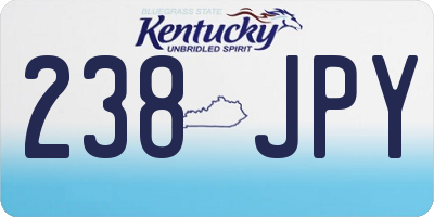 KY license plate 238JPY