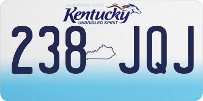 KY license plate 238JQJ