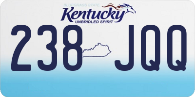 KY license plate 238JQQ