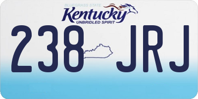 KY license plate 238JRJ