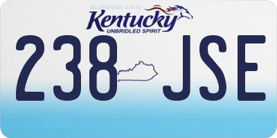 KY license plate 238JSE