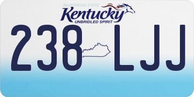 KY license plate 238LJJ