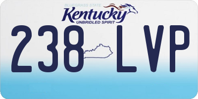 KY license plate 238LVP