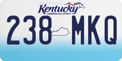 KY license plate 238MKQ