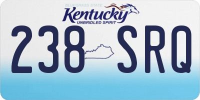 KY license plate 238SRQ