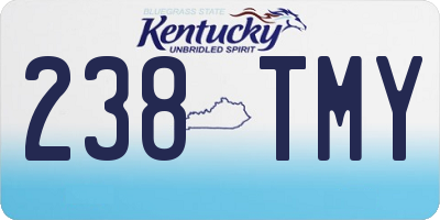 KY license plate 238TMY