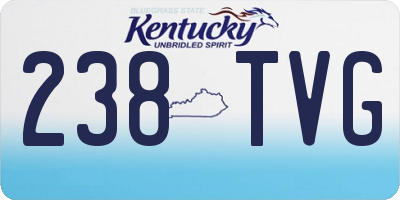 KY license plate 238TVG