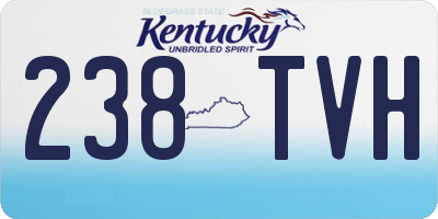 KY license plate 238TVH