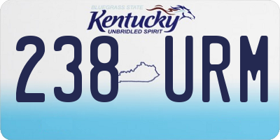 KY license plate 238URM