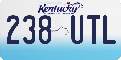 KY license plate 238UTL