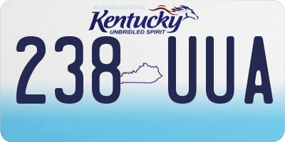 KY license plate 238UUA