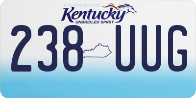 KY license plate 238UUG
