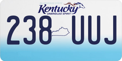 KY license plate 238UUJ