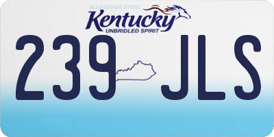 KY license plate 239JLS