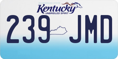 KY license plate 239JMD