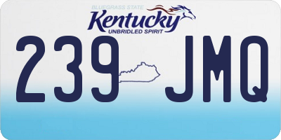 KY license plate 239JMQ