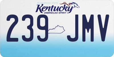 KY license plate 239JMV