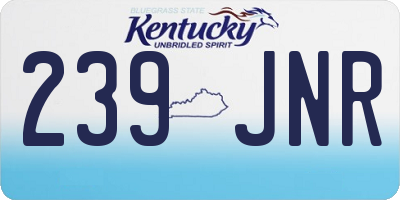 KY license plate 239JNR
