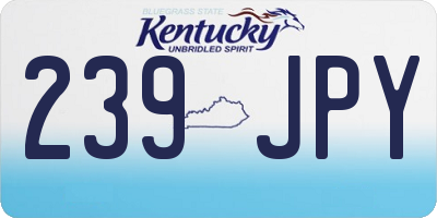 KY license plate 239JPY