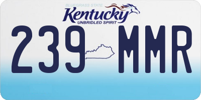 KY license plate 239MMR