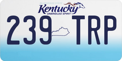 KY license plate 239TRP