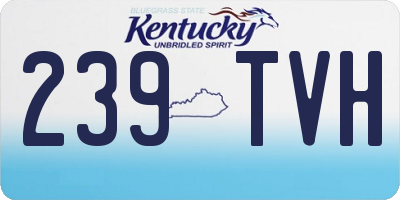 KY license plate 239TVH