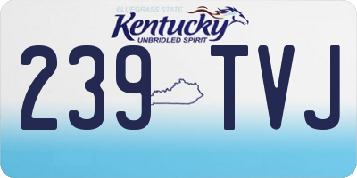 KY license plate 239TVJ