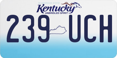 KY license plate 239UCH