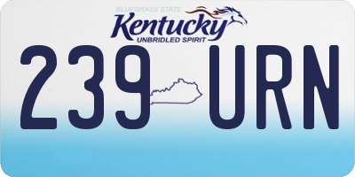 KY license plate 239URN