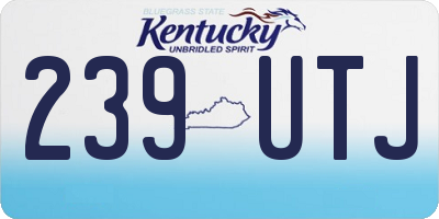 KY license plate 239UTJ