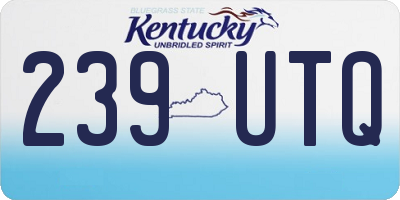 KY license plate 239UTQ