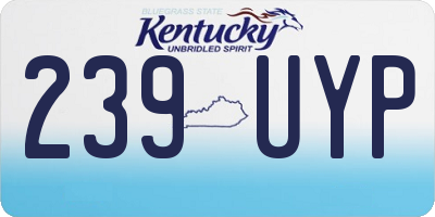 KY license plate 239UYP