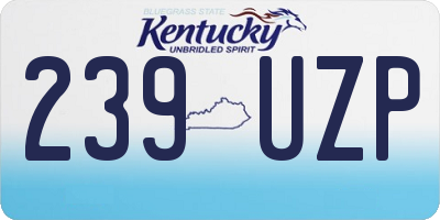 KY license plate 239UZP