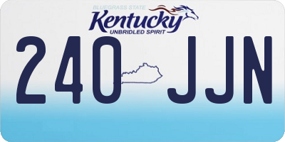 KY license plate 240JJN