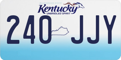 KY license plate 240JJY