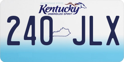 KY license plate 240JLX